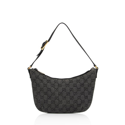 Gucci Vintage GG Denim Small Shoulder Bag (SHF-yTYszL)
