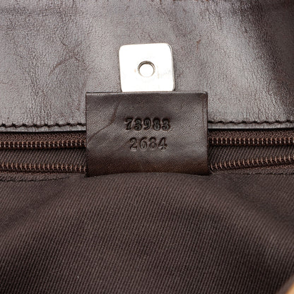Gucci Vintage GG Denim Tote (SHF-eNUWZP)
