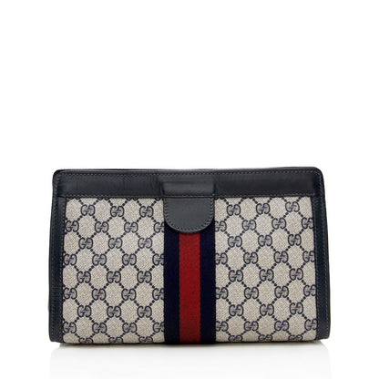 Gucci Vintage GG Plus Web Clutch - FINAL SALE (SHF-17304)