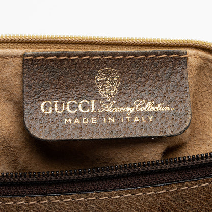 Gucci Vintage GG Plus Web Shoulder Bag - FINAL SALE (SHF-21509)