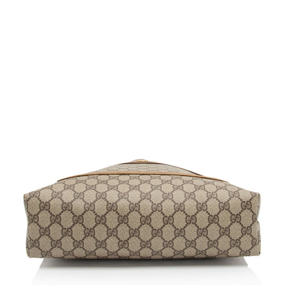 Gucci Vintage GG Plus Web Tote (SHF-2zXCOT)