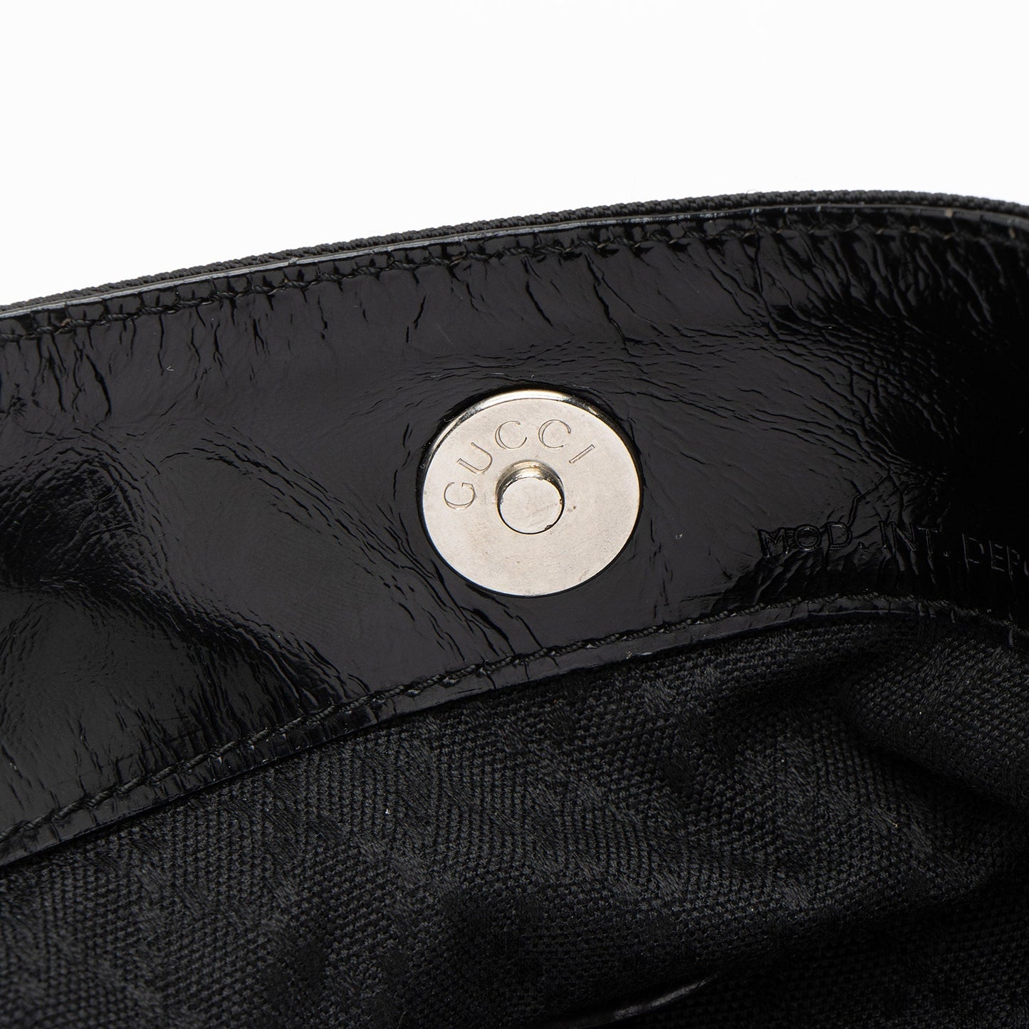 Gucci Vintage Nylon Bamboo Shoulder Bag