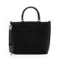 Gucci Vintage Quilted Nylon Bamboo Tote (SHF-2fSkOi)