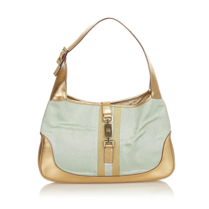 Gucci Web Jackie Canvas Shoulder Bag (SHG-25772)