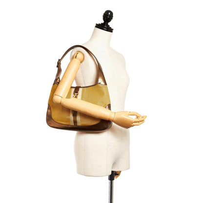 Gucci Web Jackie Canvas Shoulder Bag (SHG-28050)