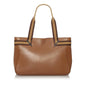 Gucci Web Leather Tote Bag (SHG-28971)