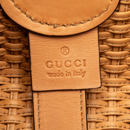 Gucci Woven Leather Tote (SHG-PXQlVm)