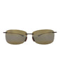 Maui Jim Unisex Square/Rectangle Rootbeer Rootbeer Bronze Fashion Designer Eyewear