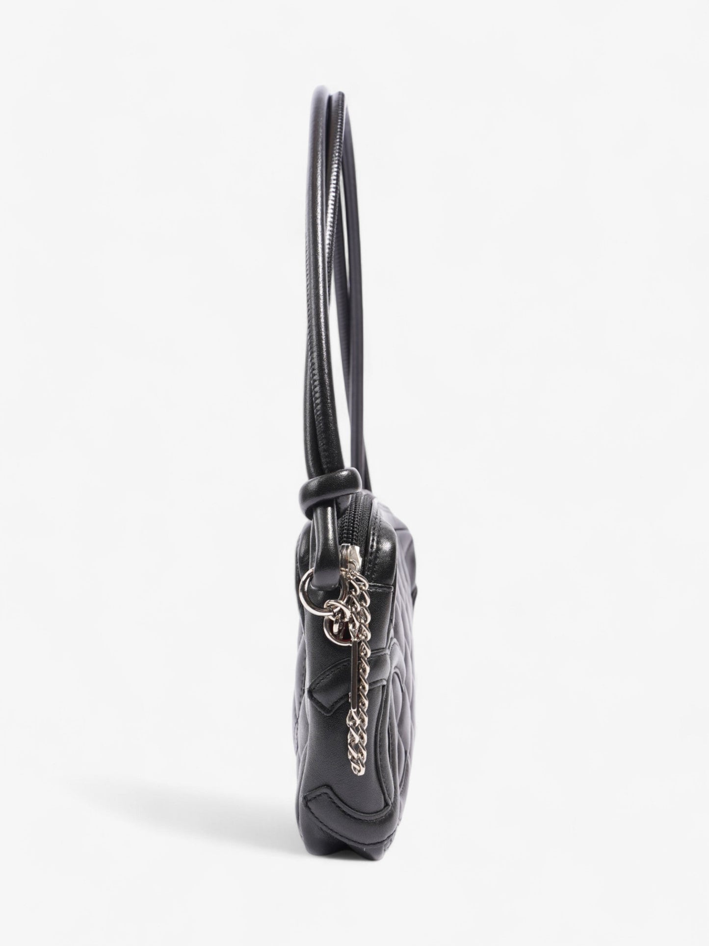 Chanel Cambon Shoulder Bag Black Lambskin Leather