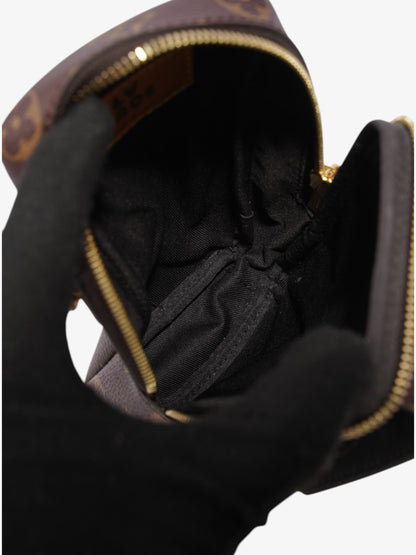 Louis Vuitton Double Phone Pouch Shoulder Bag Monogram / Monogram Reverse / Yellow Coated Canvas