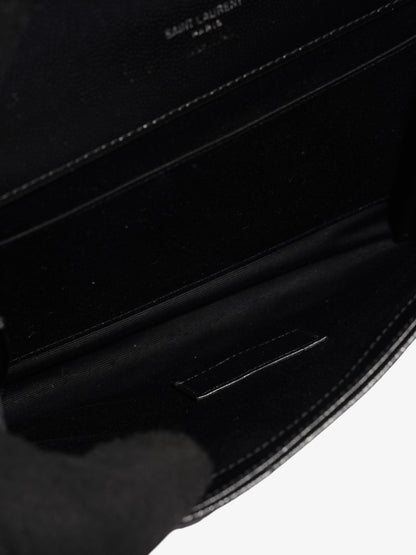 Saint Laurent Cassandre Clutch Black Matelasse Leather