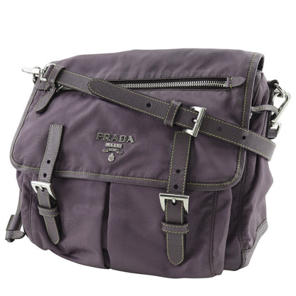 Prada BT0687 Nylon×Leather 2way Shoulder Bag