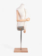 Gucci GG Shoulder Bag Pale Blue / Brown Canvas Super Mini