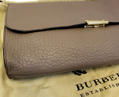 BURBERRY Heritage Sonnet Grain Leather Large Clutch