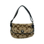 Coach Signature Canvas Turnlock Shoulder Bag