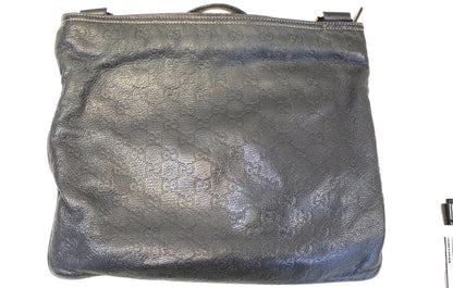 GUCCI Black Guccisima Leather Shima Crossbody Shoulder Bag 201446