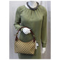GUCCI GG Canvas Classic Ring Tote Shoulder Bag Beige