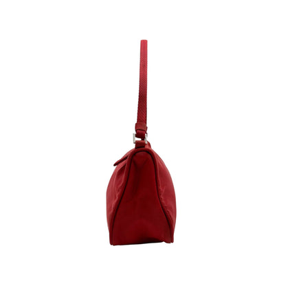Prada Red Nylon Mini Shoulder Bag