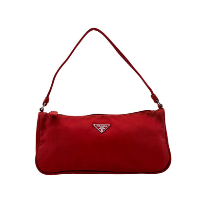 Prada Red Nylon Mini Shoulder Bag