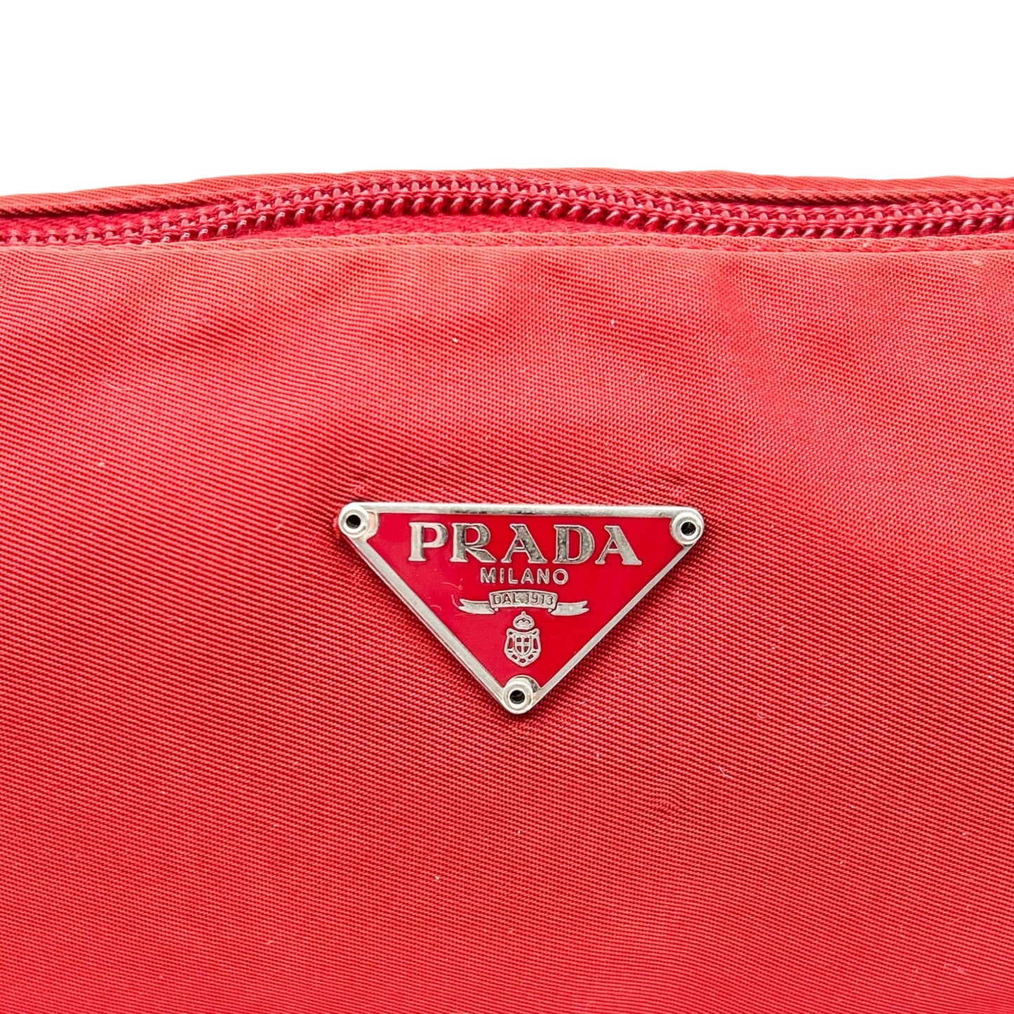 Prada Red Nylon Mini Shoulder Bag