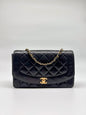 90s Black Lambskin Small Chanel Diana