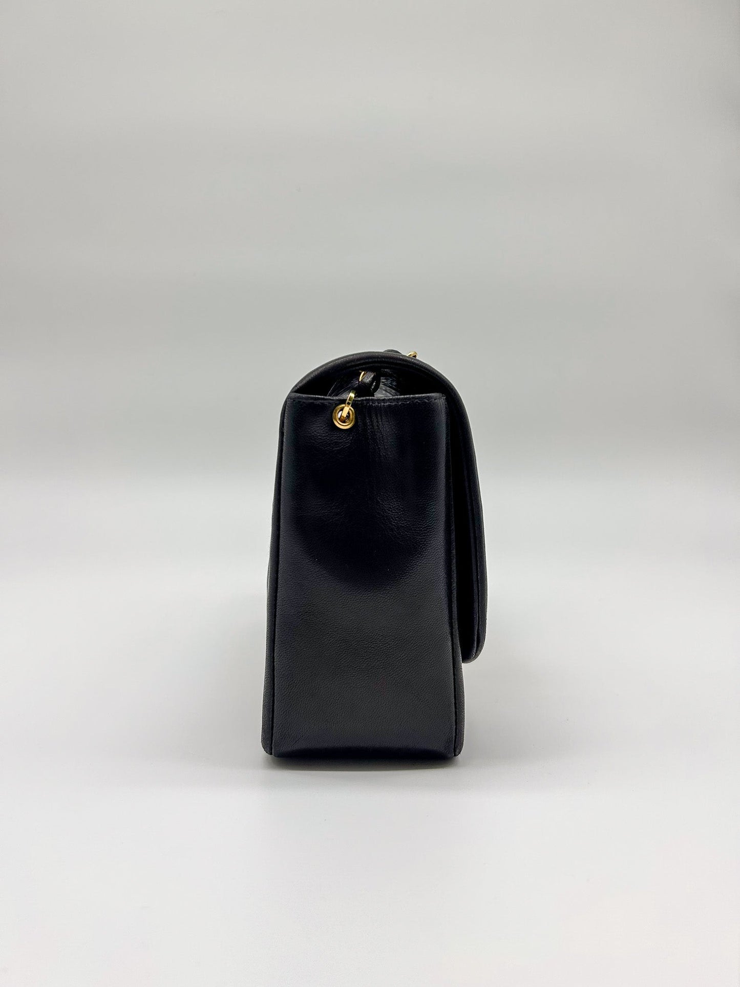 90s Black Lambskin Small Chanel Diana