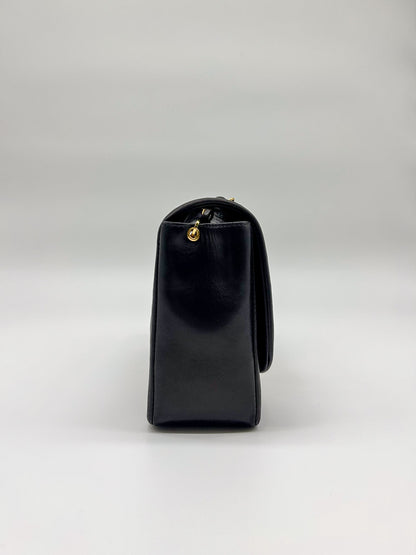 90s Black Lambskin Small Chanel Diana