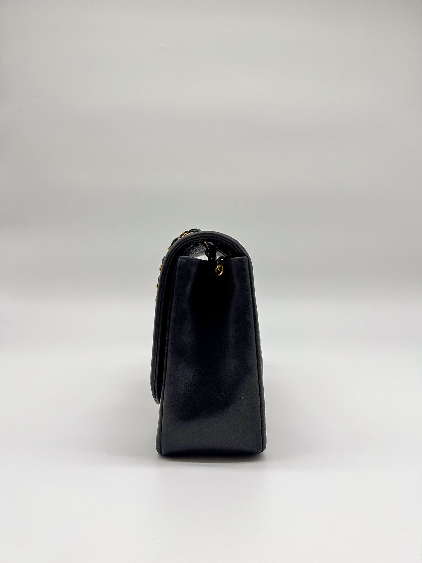 90s Black Lambskin Small Chanel Diana