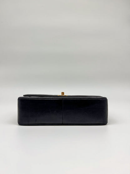 90s Black Lambskin Small Chanel Diana