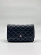 Chanel Black Lambskin Leather Wallet on Chain