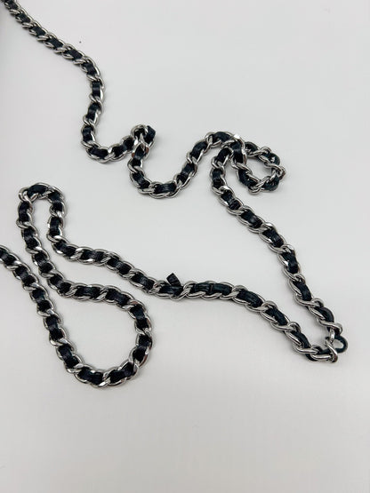 Chanel Black Lambskin Leather Wallet on Chain