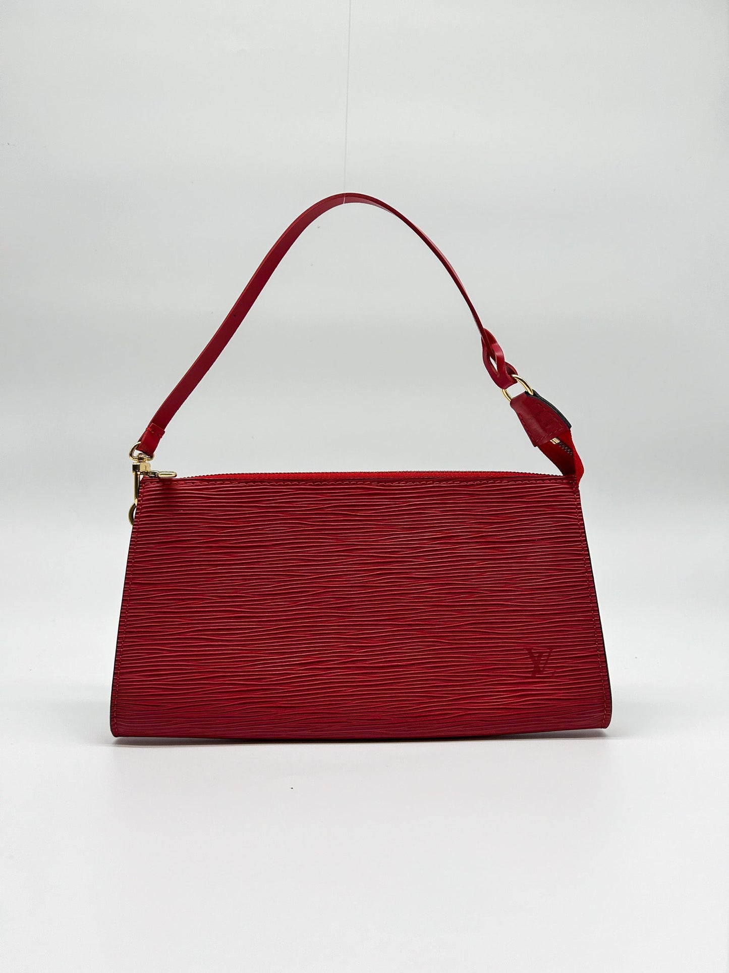 Louis Vuitton  Red Epi Leather Pochette Accessoires