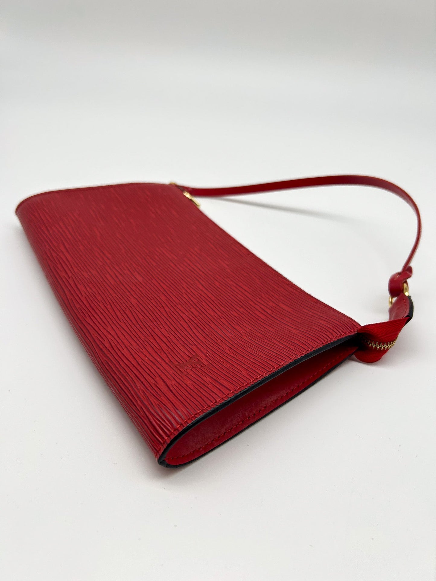 Louis Vuitton  Red Epi Leather Pochette Accessoires