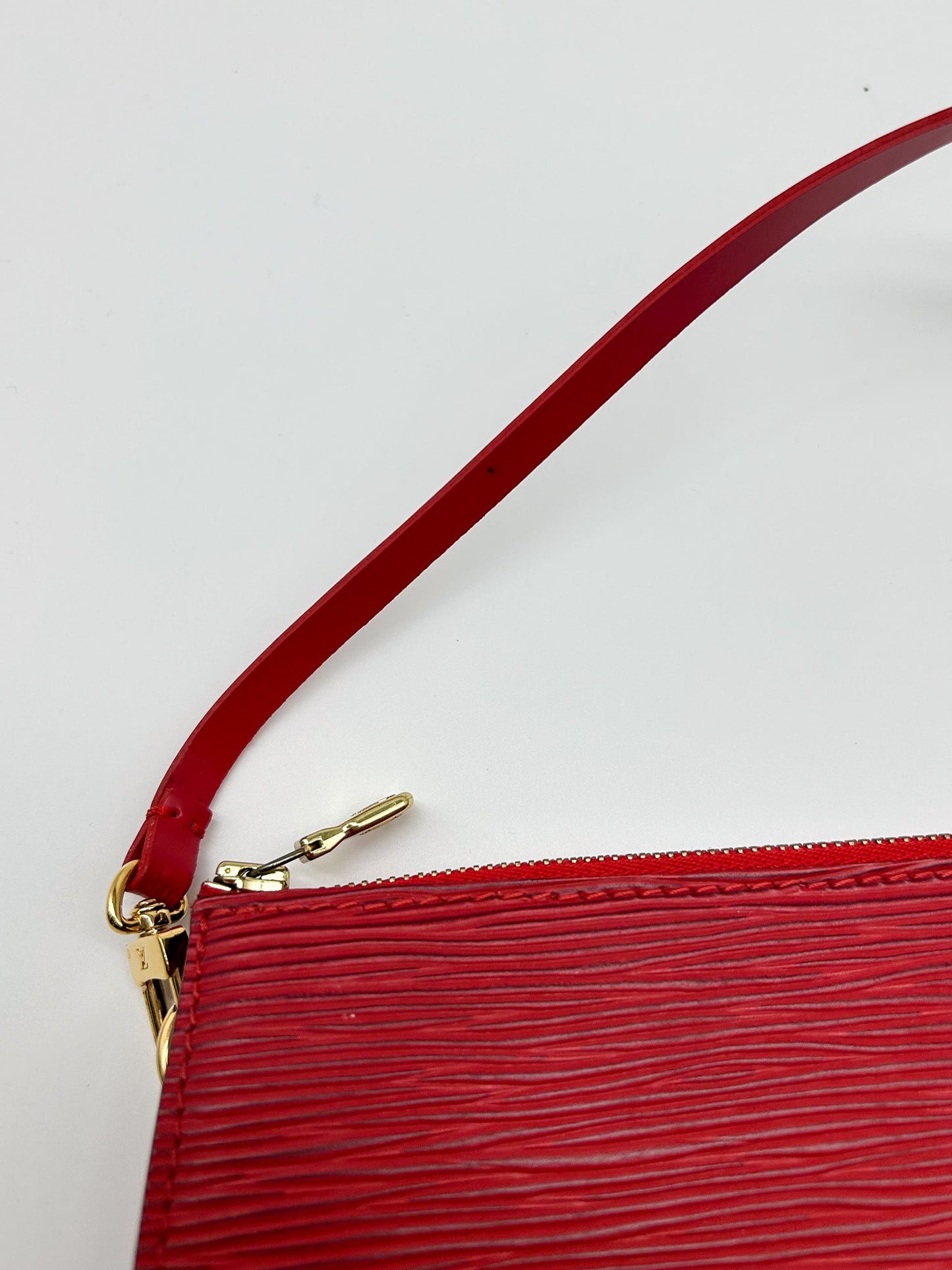 Louis Vuitton  Red Epi Leather Pochette Accessoires