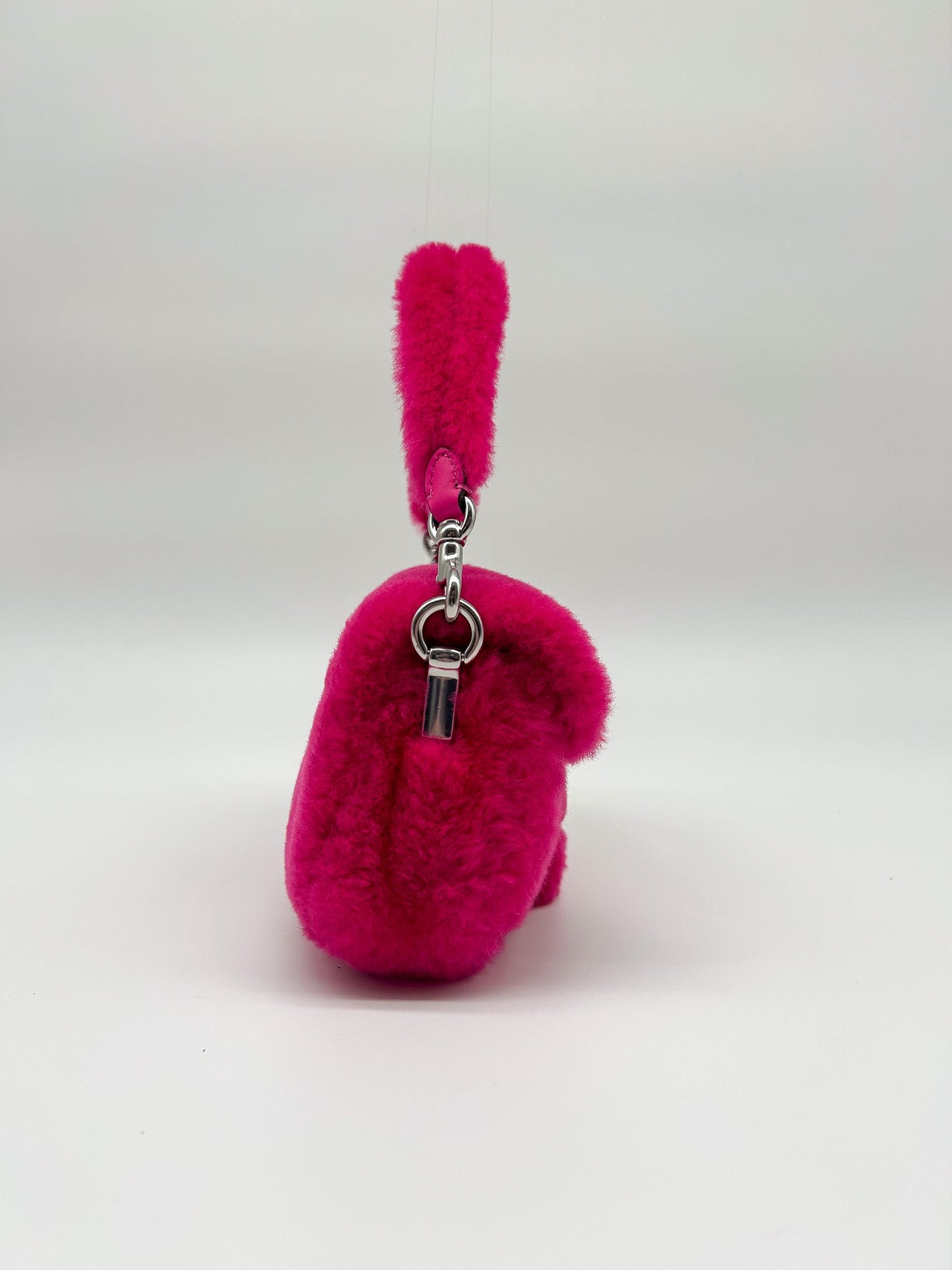 Coach x Lil Nas Hot Pink Shearling Tabby