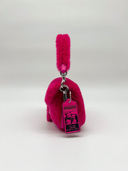 Coach x Lil Nas Hot Pink Shearling Tabby