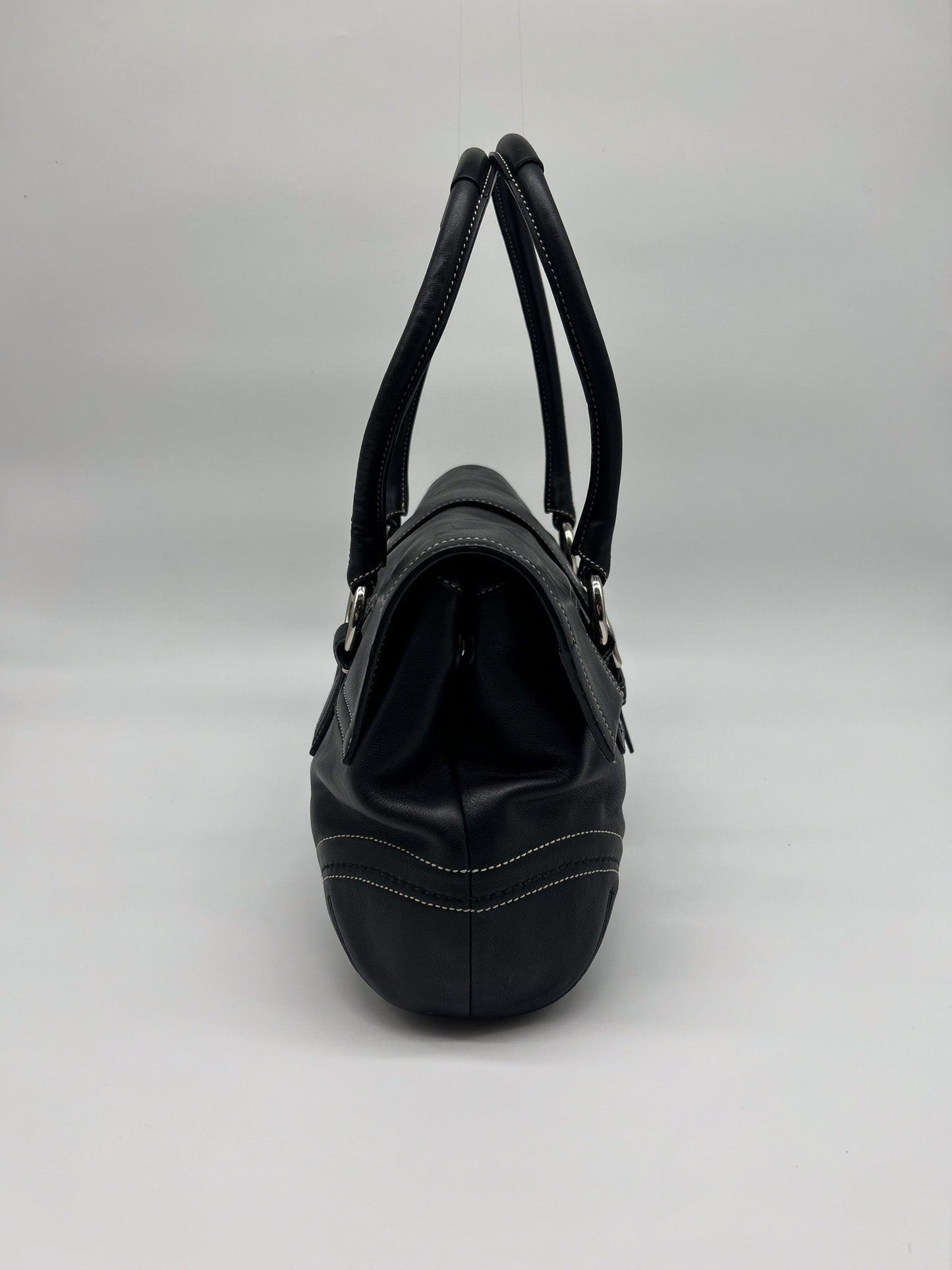 Coach Black Soho Flap Satchel Handbag