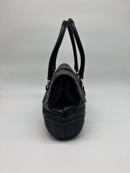 Coach Black Soho Flap Satchel Handbag