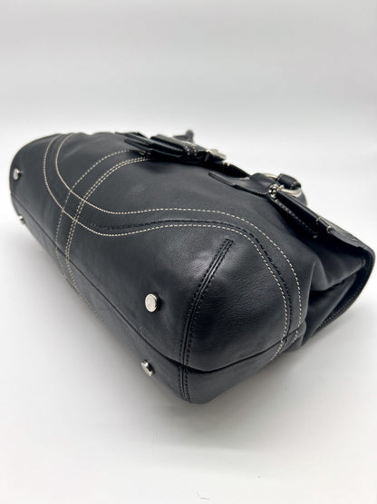 Coach Black Soho Flap Satchel Handbag