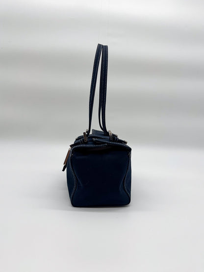 Fendi Navy Baguette Shoulder Bag