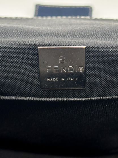 Fendi Navy Baguette Shoulder Bag