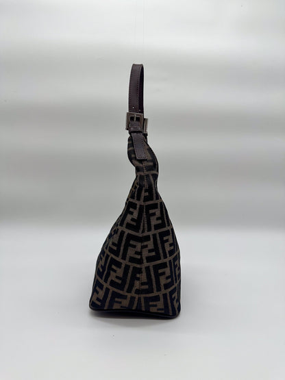 Fendi Zucca Hobo Croissant Shoulder Bag