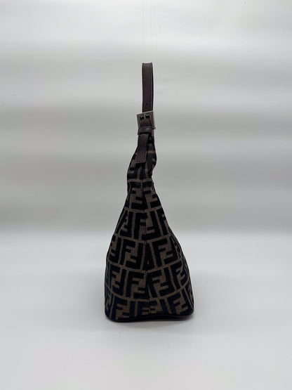 Fendi Zucca Hobo Croissant Shoulder Bag