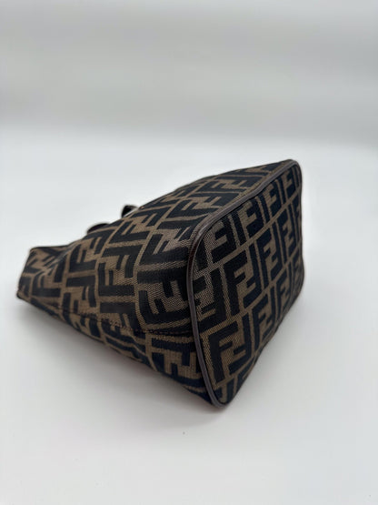 Fendi Zucca Hobo Croissant Shoulder Bag