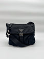 Prada Black Tessuto Nylon Messenger Crossbody Bag