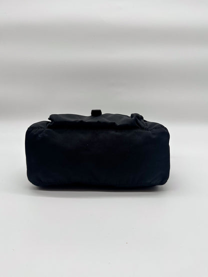 Prada Black Tessuto Nylon Messenger Crossbody Bag