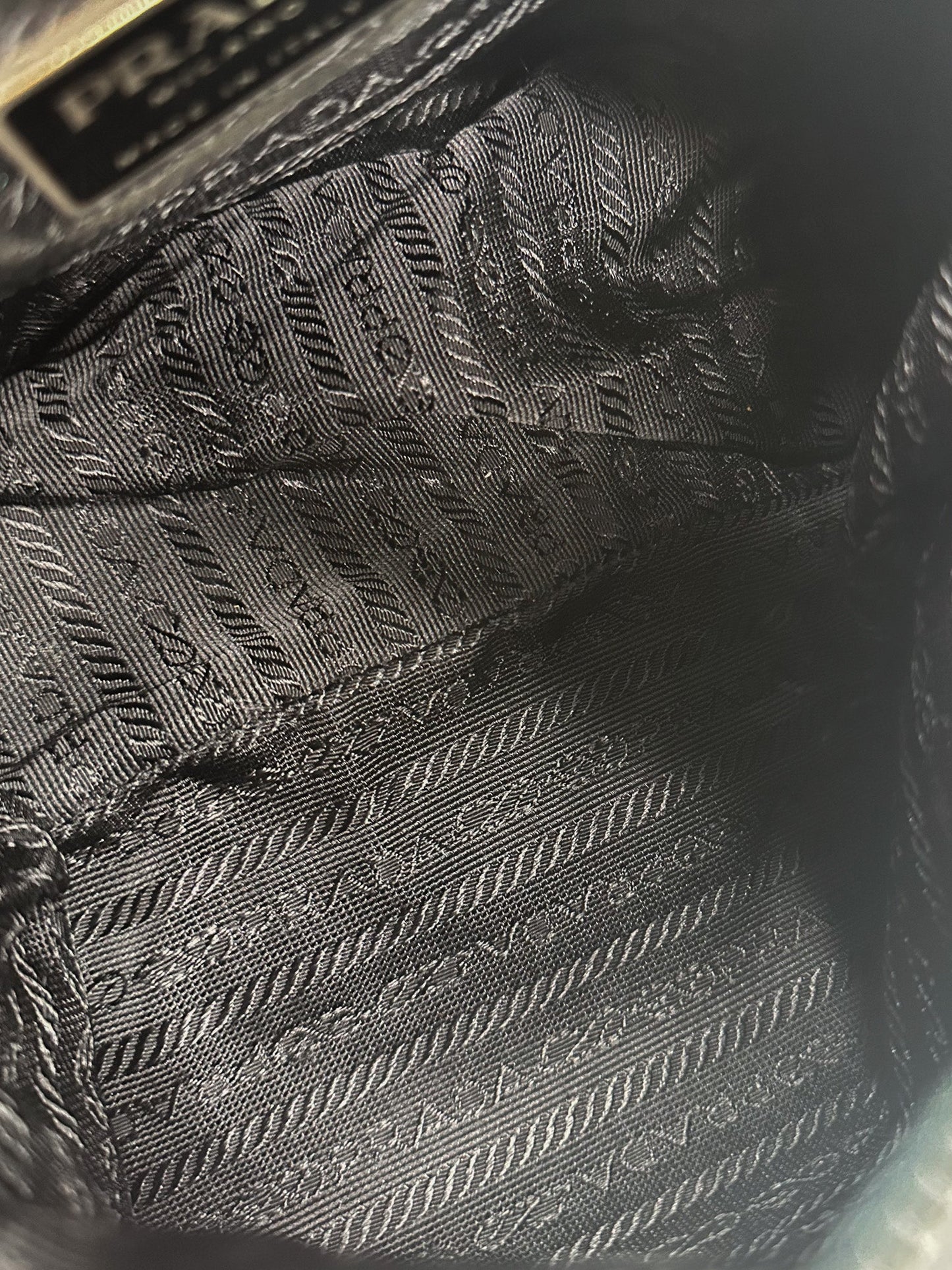 Prada Black Tessuto Nylon Messenger Crossbody Bag