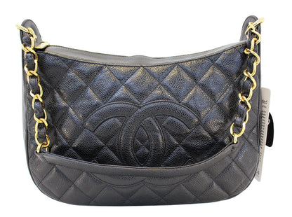 Chanel Shoulder Bag - CHANEL Sac Divers Caviar Large Handbag