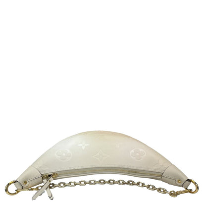 LOUIS VUITTON Loop Hobo Monogram Empreinte Shoulder Bag White