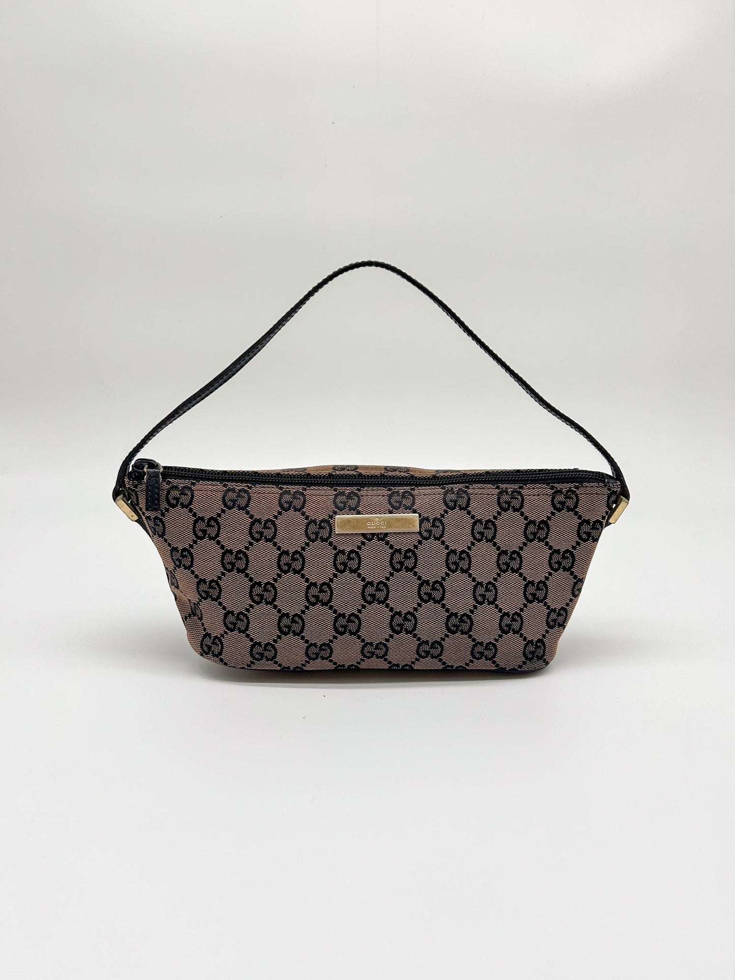 Gucci Brown GG Monogram Mini Pochette Bag
